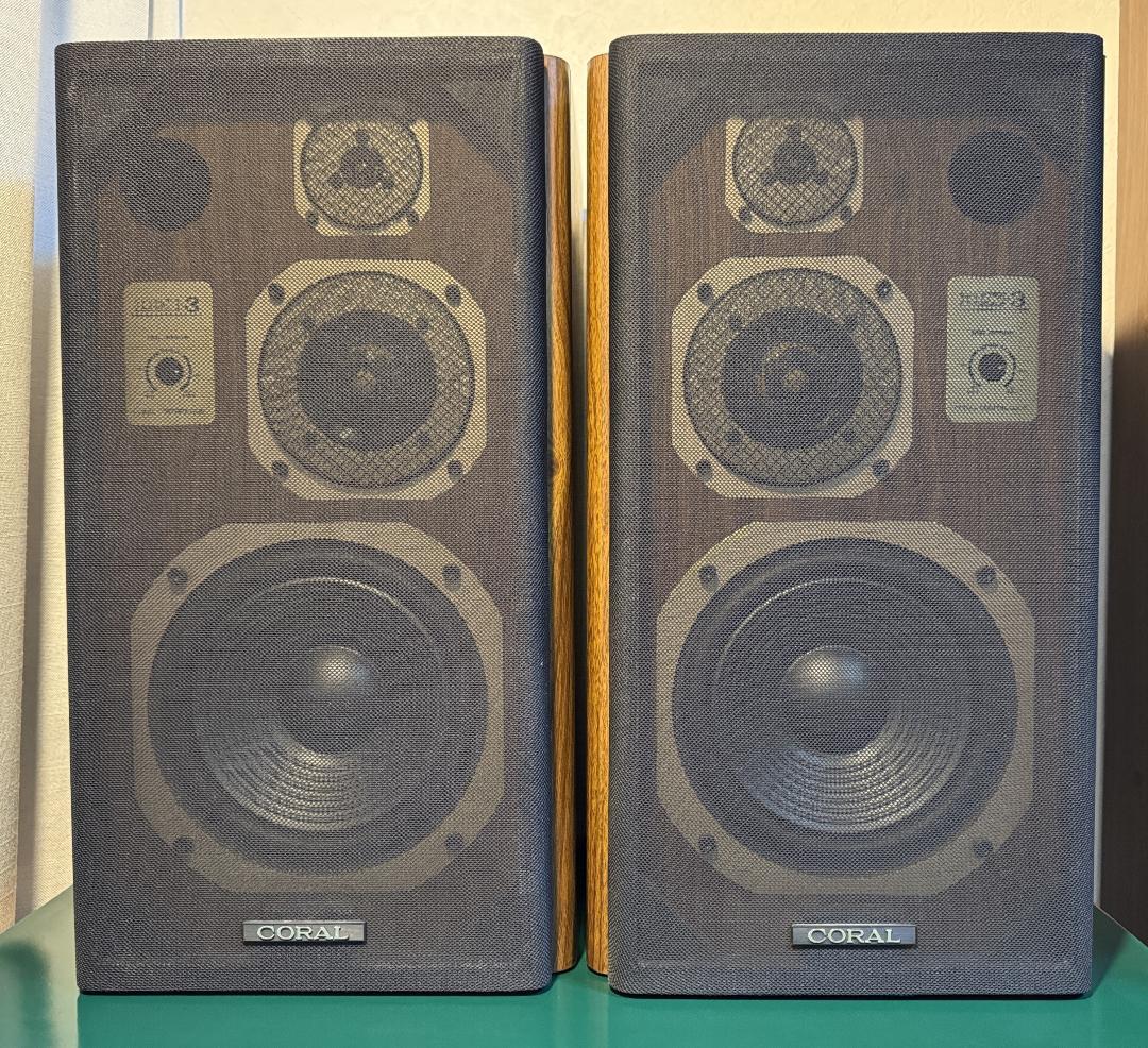 CORAL コーラル DX-3 3ウェイ・バスレフ方式 エッジ良好 ～35kHz
