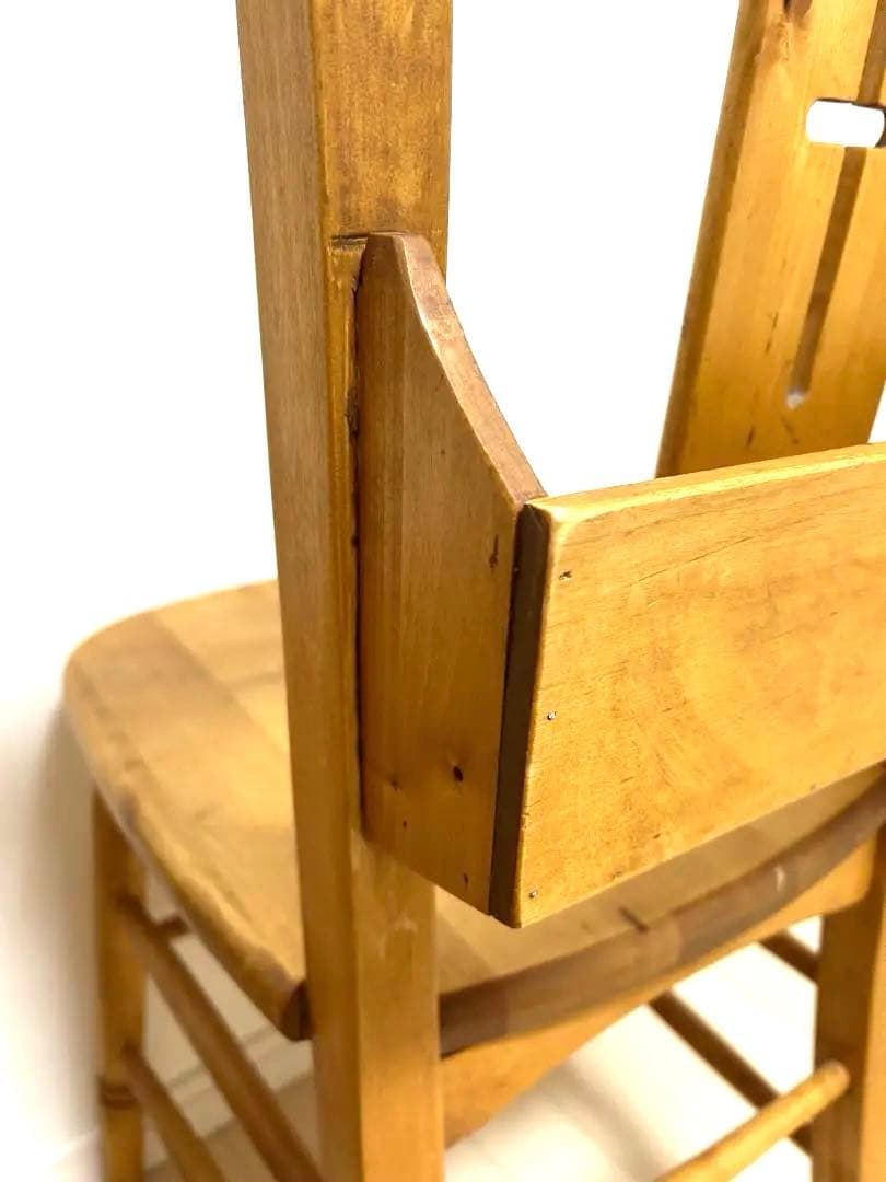 enfant チェア 2脚セット チャーチチェア ブックラック付き