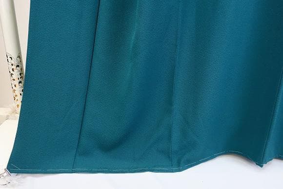 ★専用★未使用品 色無地 納戸色 縮緬地 縫い一つ紋 163cm 裄丈68cm