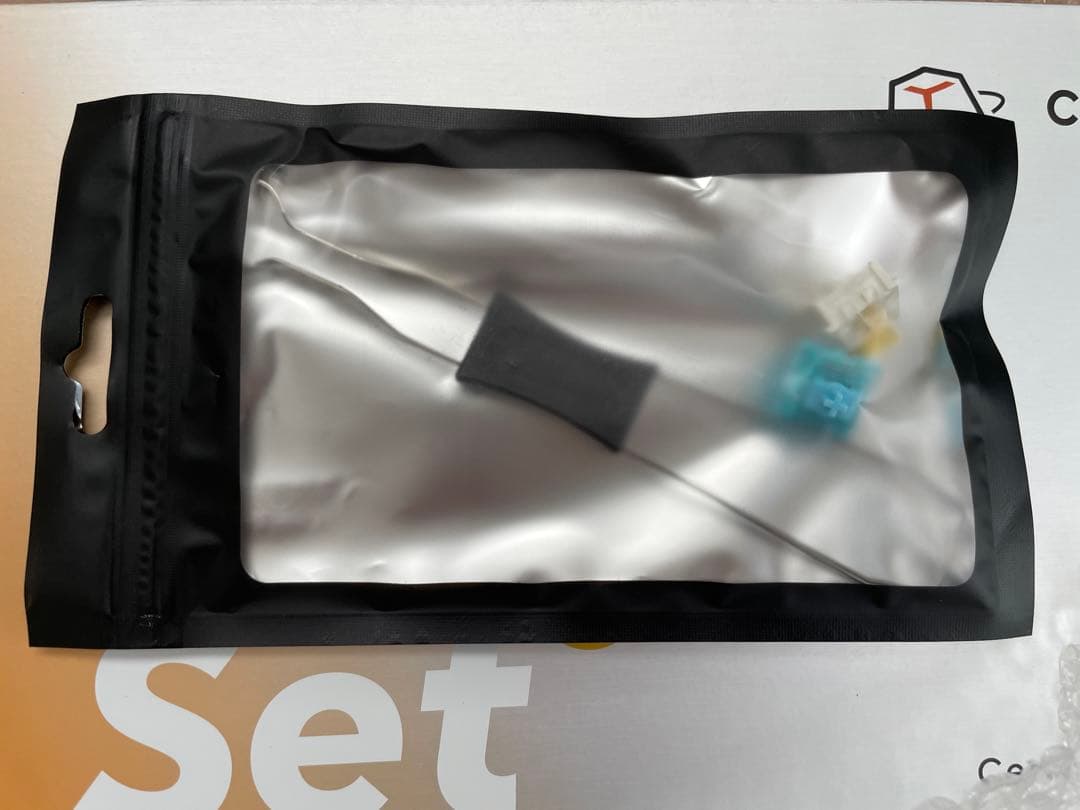 Cerakey キーキャップ v2 無刻印Aセット+おまけ canal blue