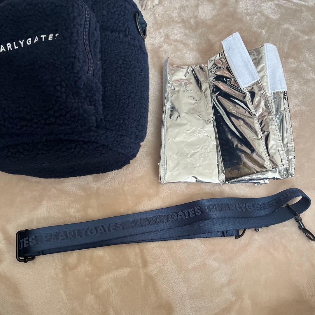 PEARLY GATES ネイビー モコモコ　保冷バッグ