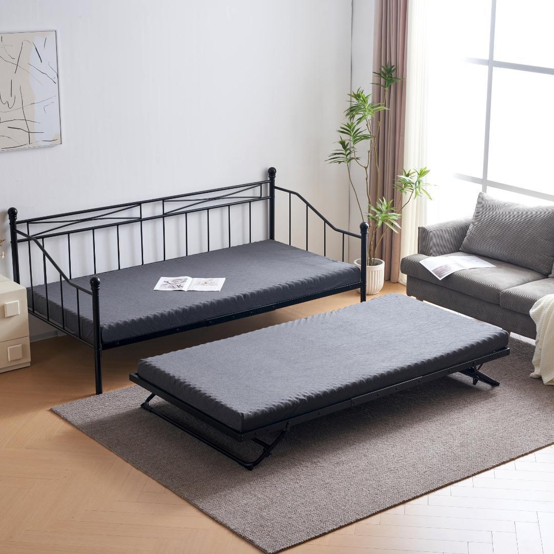 【新作】【ブラック】親子ベッド 二段ベッド パイプベッド 多段ベッド