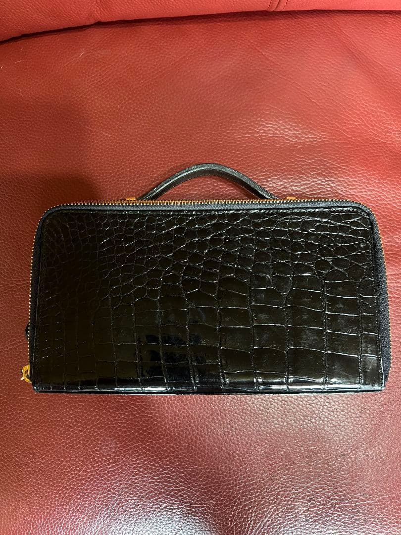 クロコダイル ミニセカンドバック 未使用に近い