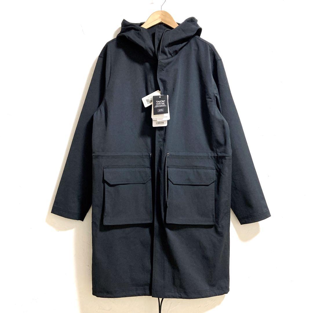 【新品タグ付き】TAION フーデッドコート ダウンベストセット　ブラック　L