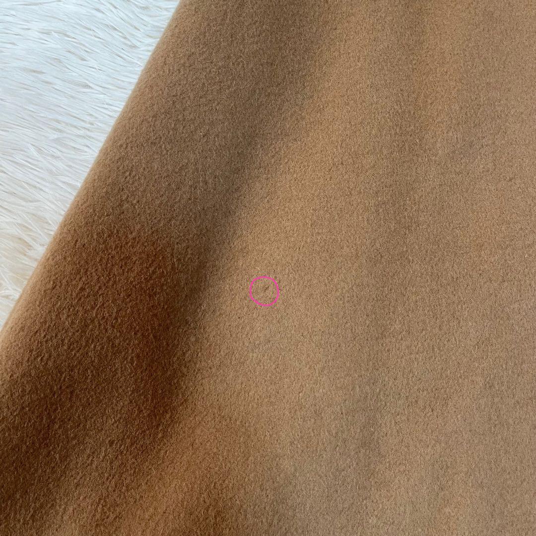 【美品】ダックス　裏地ハウスチェック　ウール　ケープコート　マントコート