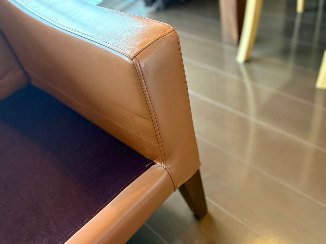 RORO 一人掛けソファ　本革　キャメルブラウン