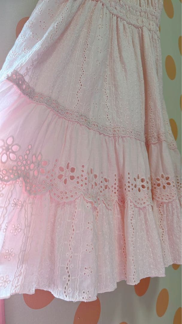 V*V様 平成00's リズリサ　コットンフラワーレースキャミ　平成ギャル　量産