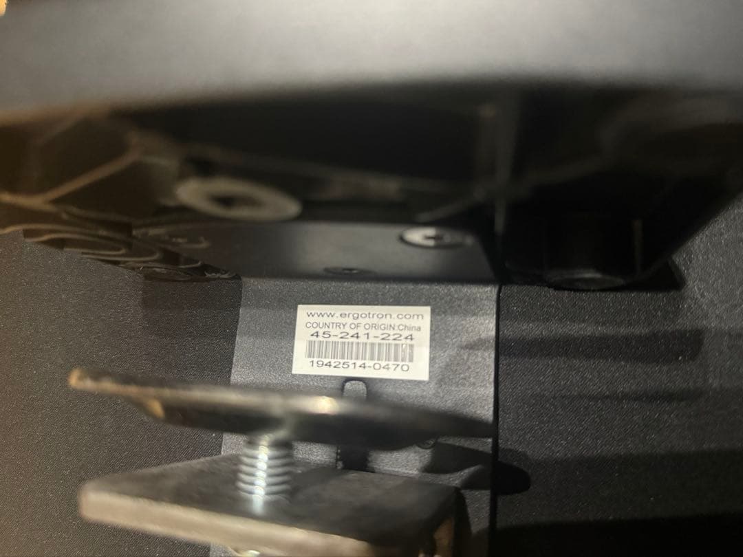 エルゴトロン LX モニターアーム デスクマウント マットブラック