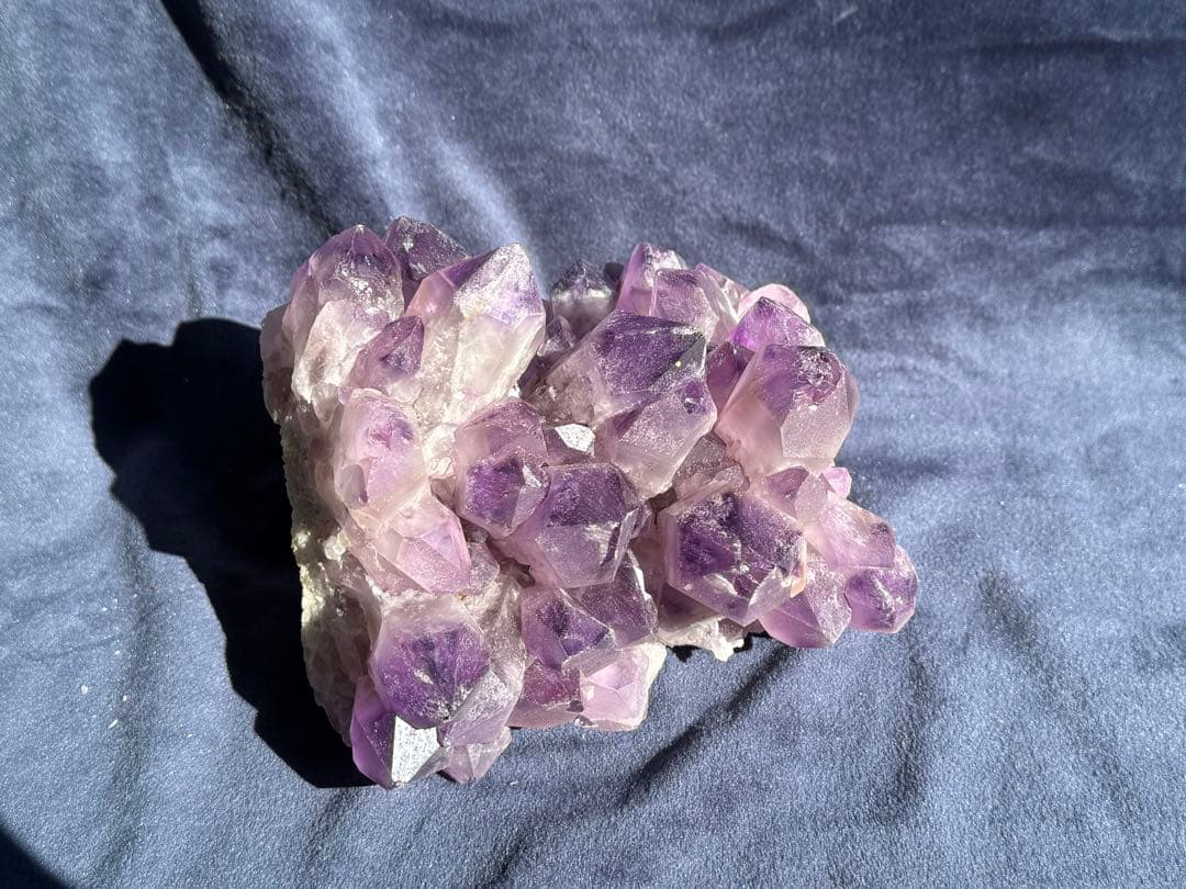 ザンビア産　希少　アメジスト　フラワー　クラスター　開運水晶