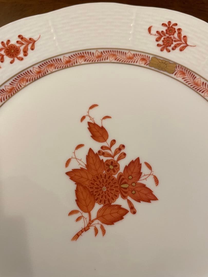 【cookie 】ヘレンド アポニー オレンジ 平皿8枚セット