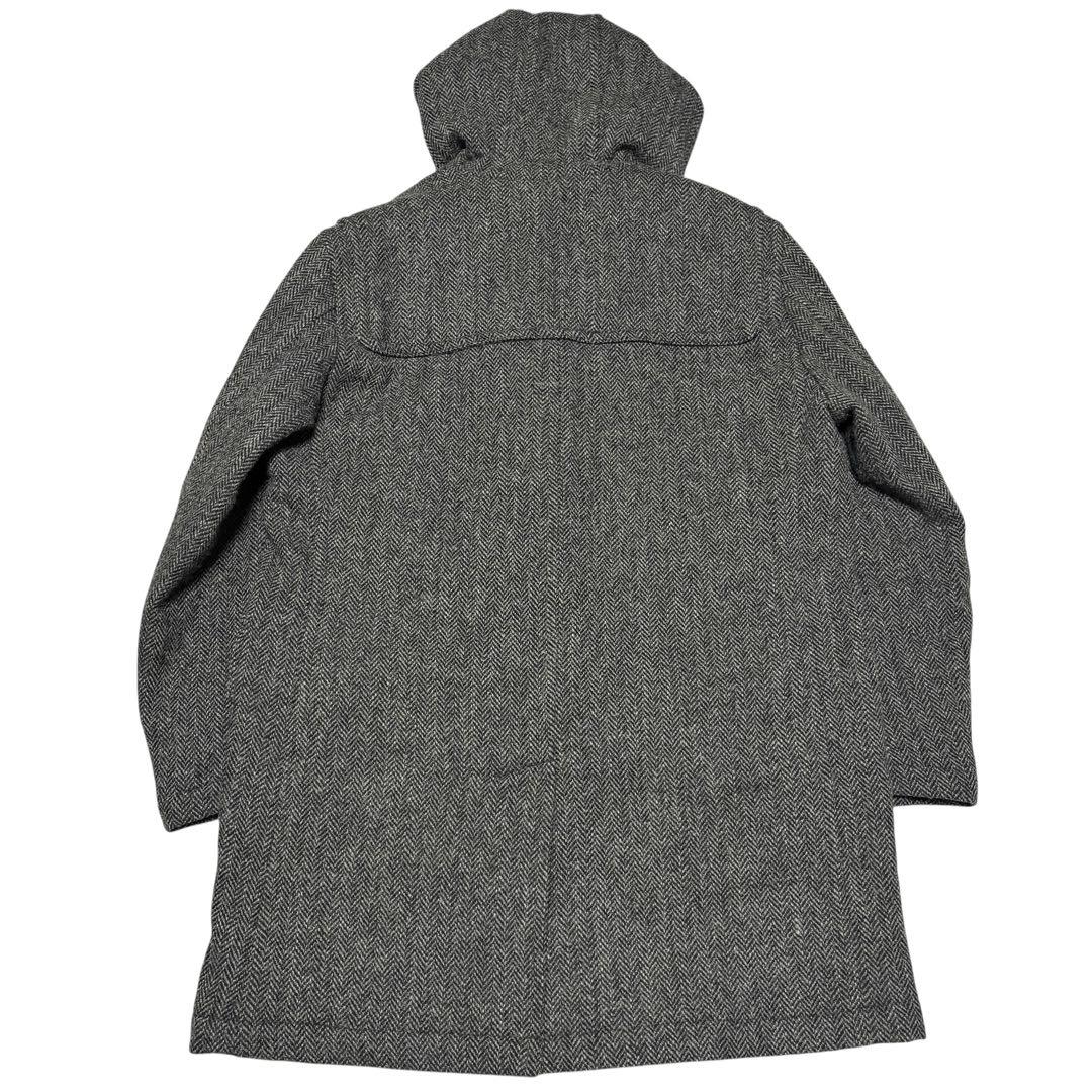 美品 スコッチハウス ハリスツイード ヘリンボーン ツイード ダッフルコート L