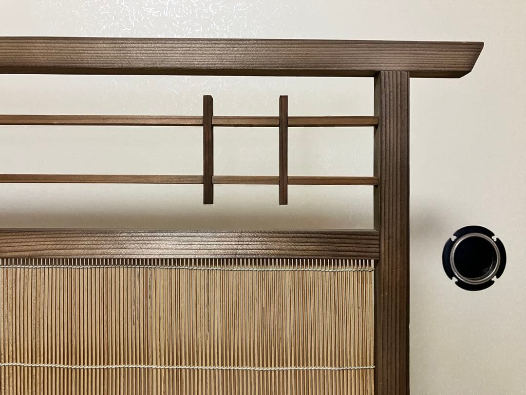 お値下げ　簾戸　衝立　漆塗り　ビンテージ　もう作れない　明治時代　建具