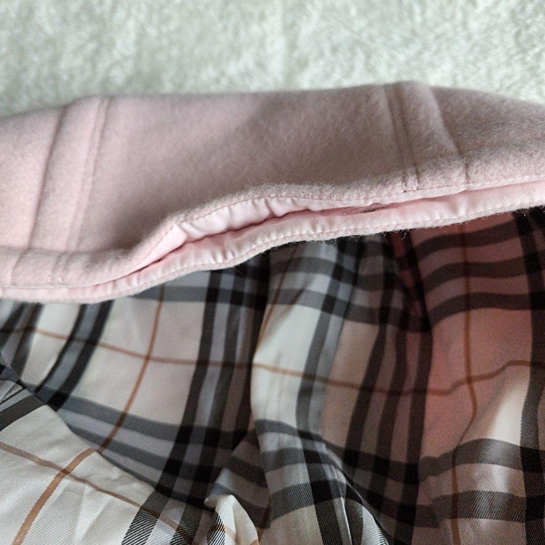 【希少ピンク✨】バーバリーブルーレーベル カシミヤ混2wayフードコート36 Ｓ