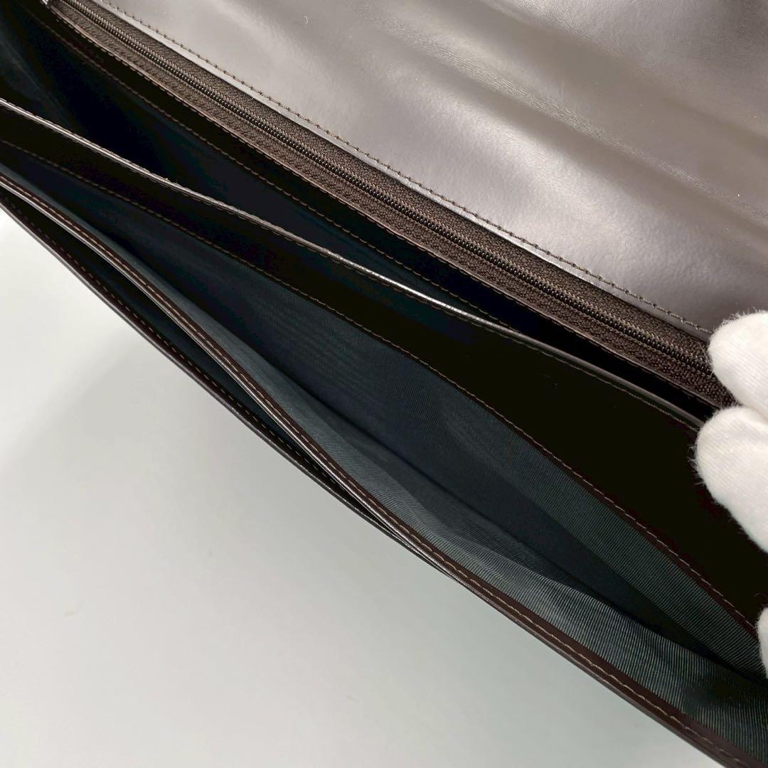 良品　ボス　ビジネスバッグ　レザー　鍵金具　通勤　保存袋付　ブラック