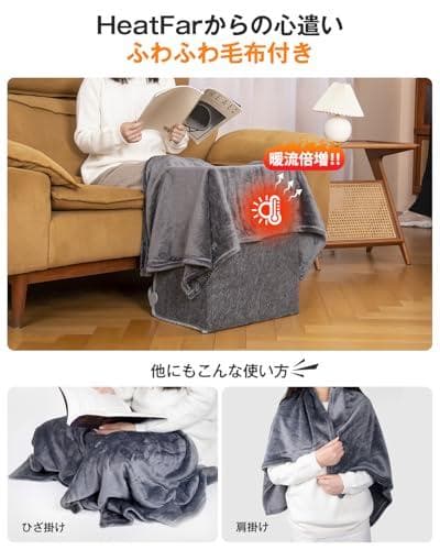 【4面発熱 パネルヒーター pro】高温版85℃ 足元ヒーター HEATFAR