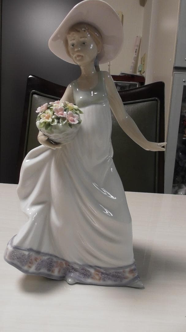 LLADRO　リヤドロ【春の花かご】3　リアドロ　 インテリア　L519
