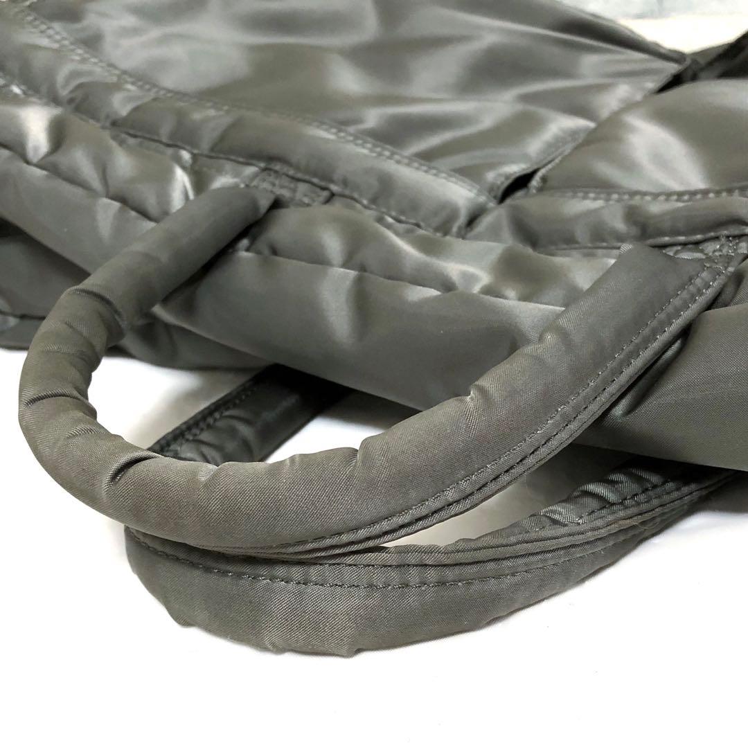 新型✨超美品 ポーター タンカー ボストンバッグ グレー 大容量 2way