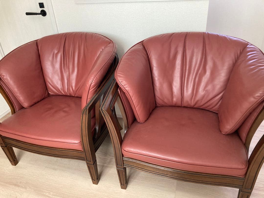 【2脚あり】マルニ木工 地中海ロイヤル シリーズ シャルル アームチェア 本革