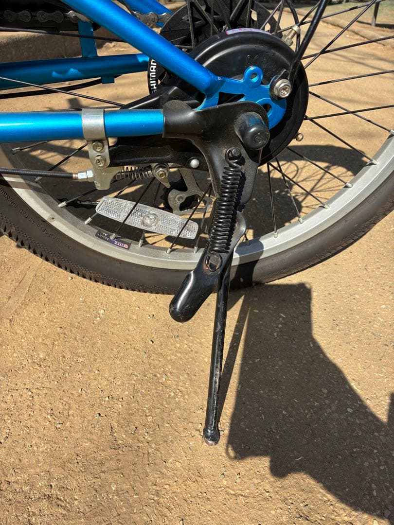 世田谷区直接引渡し限定20インチ　あさひ　ドライド　6段階変速　子供用自転車 青