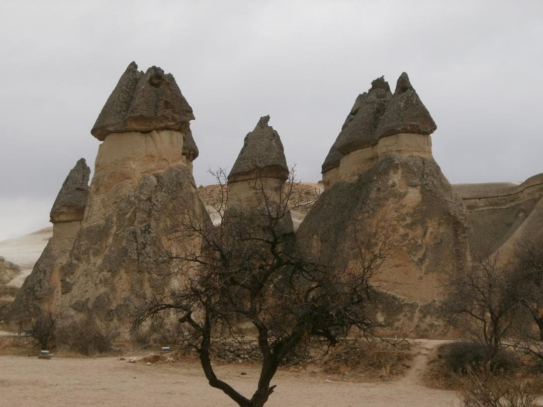 トルコ世界遺産カッパドキア彫刻ワイン中味入り未開封高さ20cm直径8cm