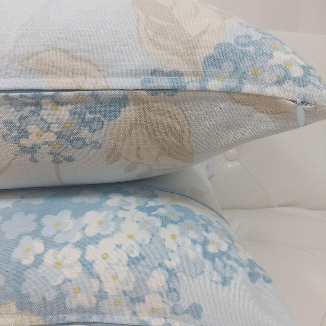 専用B様 ローラアシュレイ ポートランドコバルト ハンドメイドクッションカバー