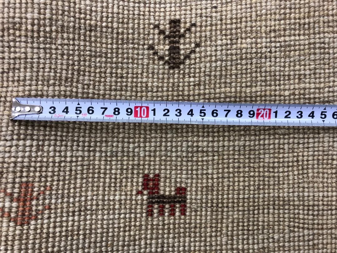 ケンケン様用　ギャベ イラン産 200×292 白 K-27