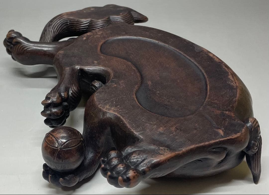 古備前　玉乗り　獅子香炉 　bg410