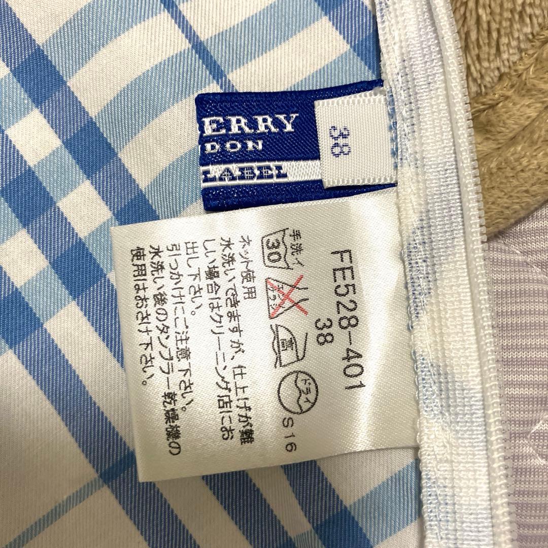 【希少】バーバリーブルーレーベル　水色チェック　フリルブラウス 38★激レア