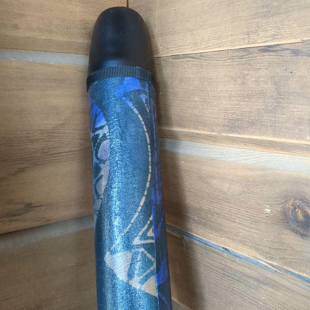 ディジュリドゥ 伝統的な工芸品 青黒模様 民族楽器 硬質プラスチック製 未使用品