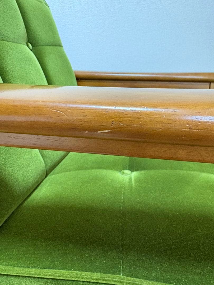 カリモク60 Kチェアー モケットグリーン