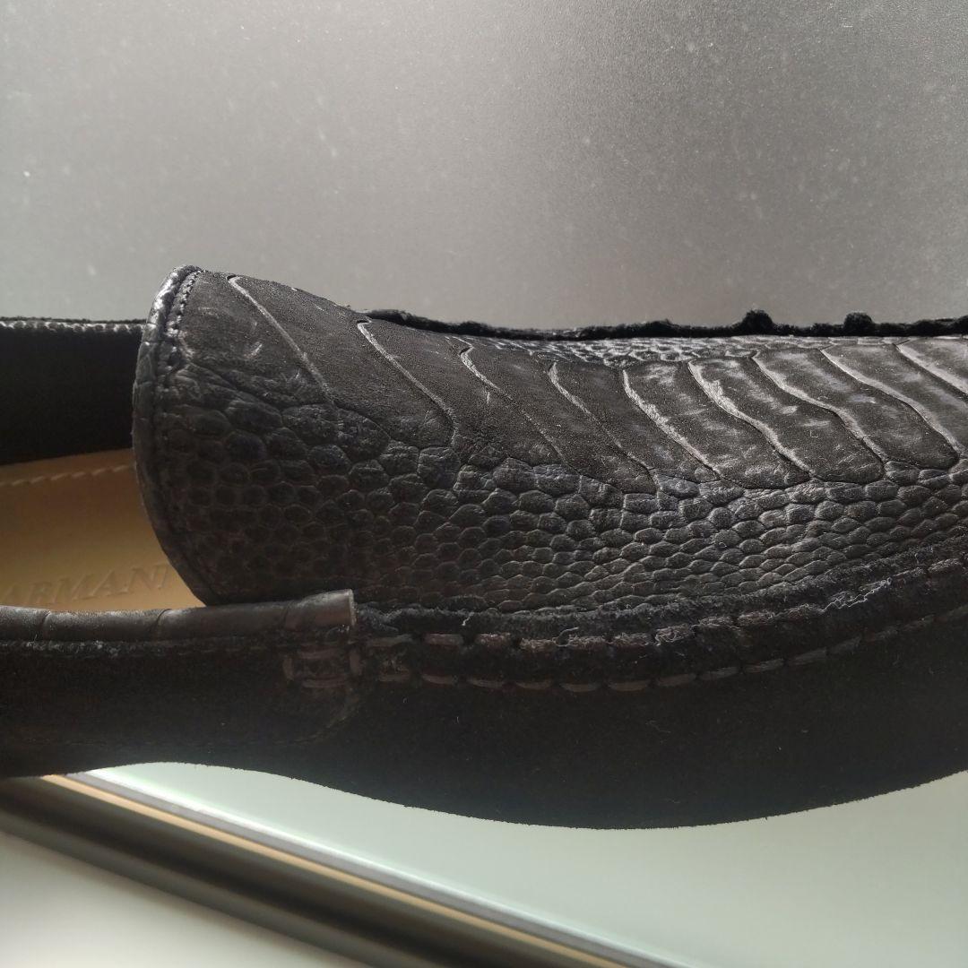 GIORGIO ARMANI (ジョルジオアルマーニ) ドライビングシューズ 黒