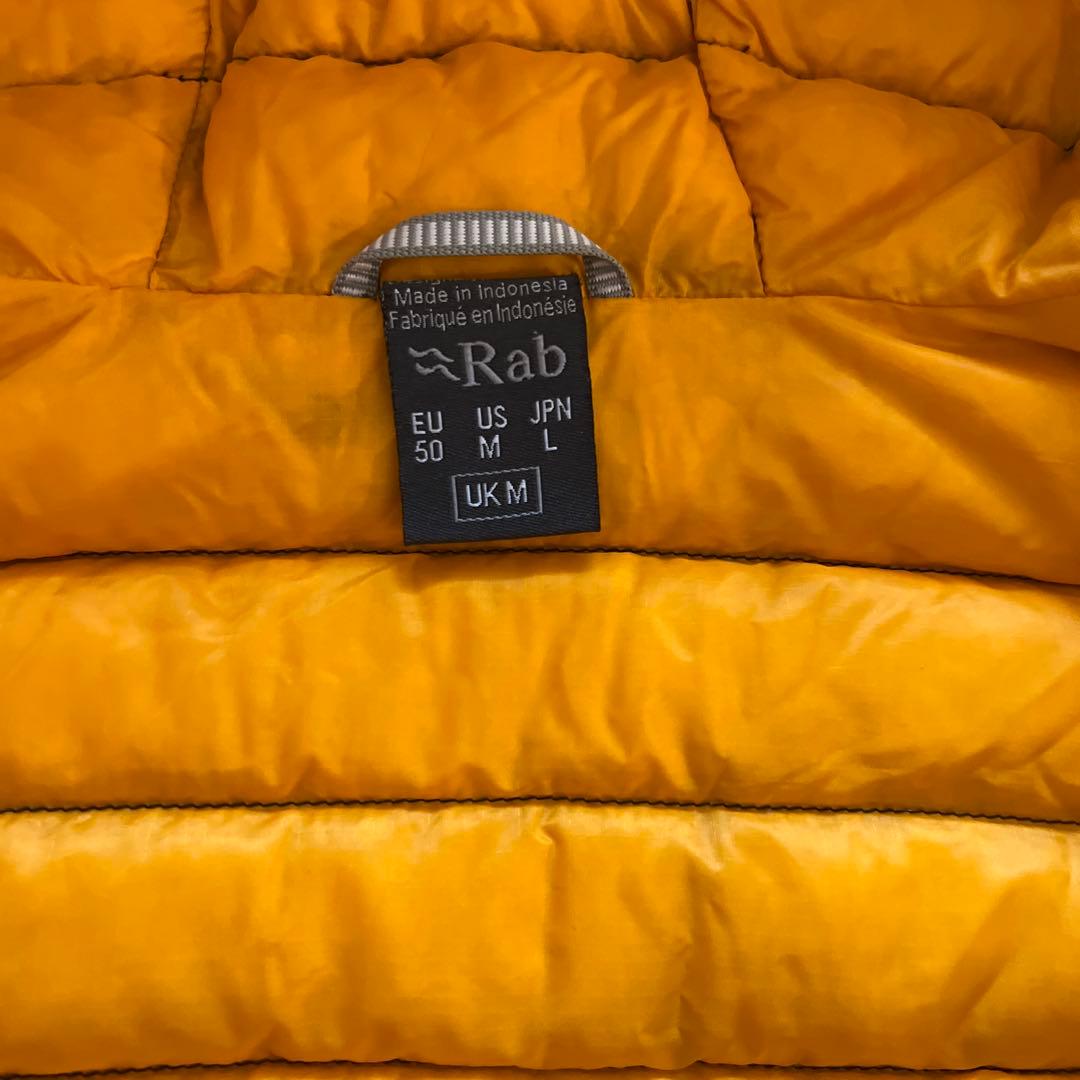 【専用❗️】極暖！Rab ダウンジャケット　グレー　オレンジ　L 超希少❗️