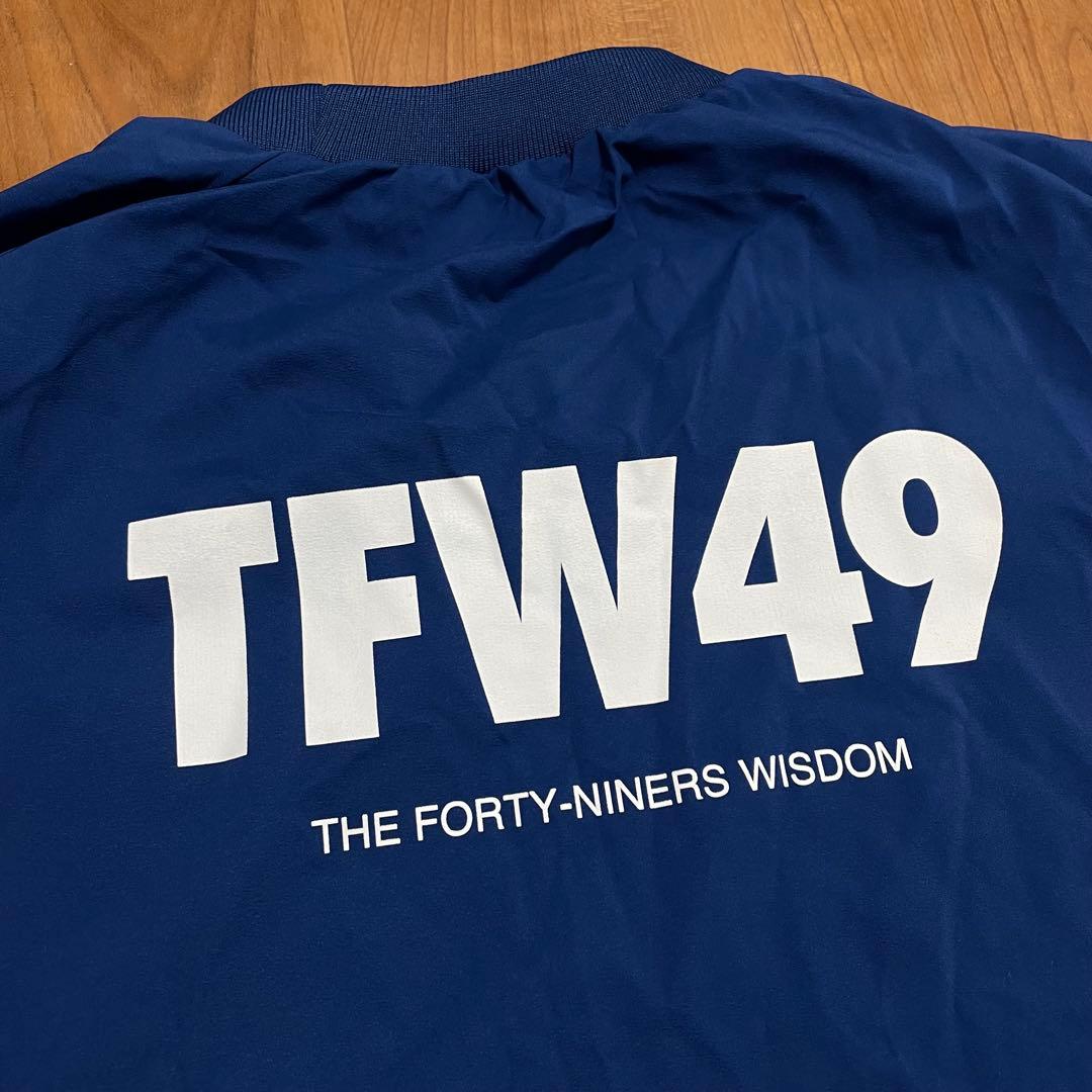 定価4.3万　TFW49 ナイロンプルオーバー　スニード　ブルー　L ゴルフ