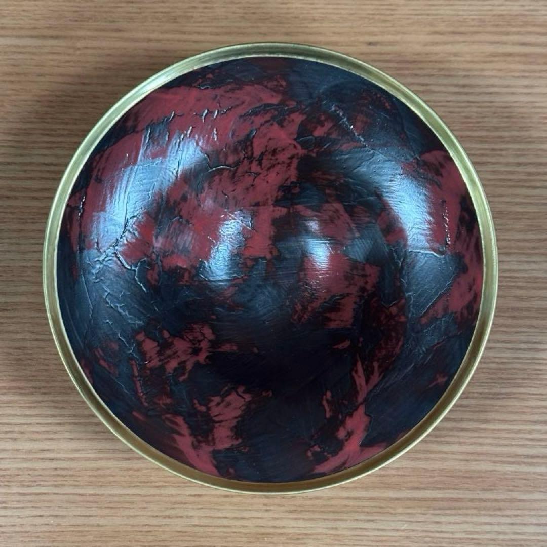 伊万里焼 畑萬陶苑 キュイール赤金彩 リム鉢☆