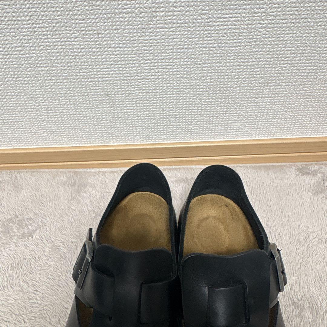 美品　ビルケンシュトック　ロンドン　23cm　ブラック　黒　オイルドレザー　36