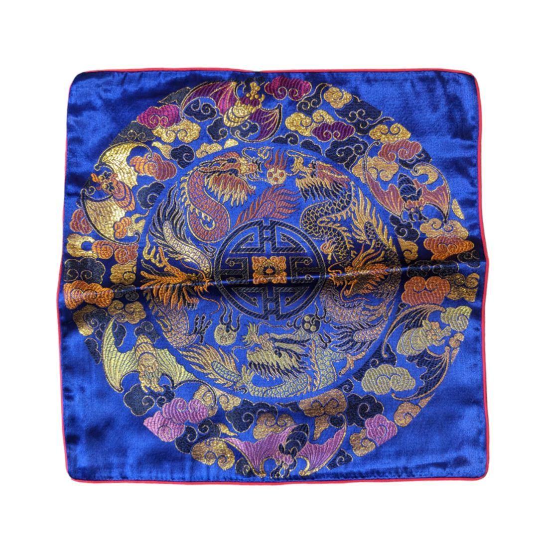 輸入物 中国雑貨 クッションカバー 座布団 5点セット