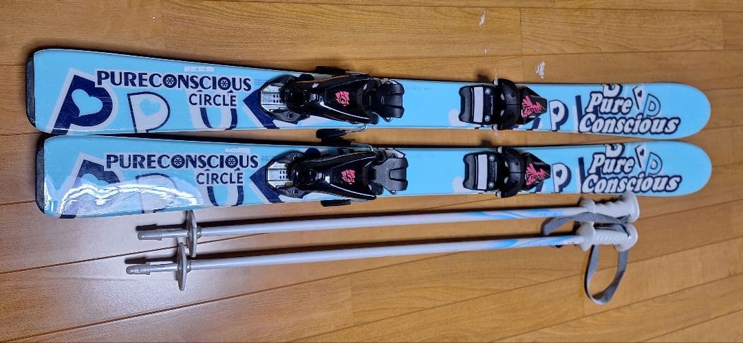 こんにちは　ジュニアスキー 110㎝ ４点セット