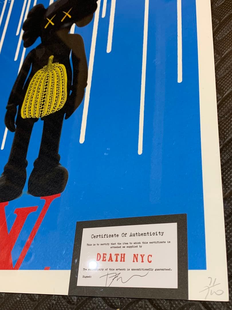 売約済!正規品DEATHNYC  世界限定100枚 バンクシー カウズ