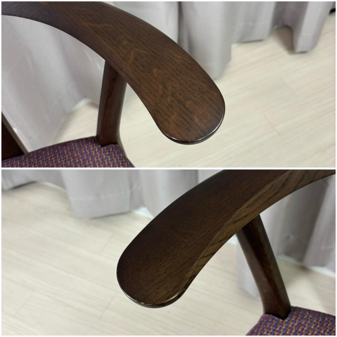 【極美品】 カリモク ダイニングチェア チョイ肘 CW4600 ①