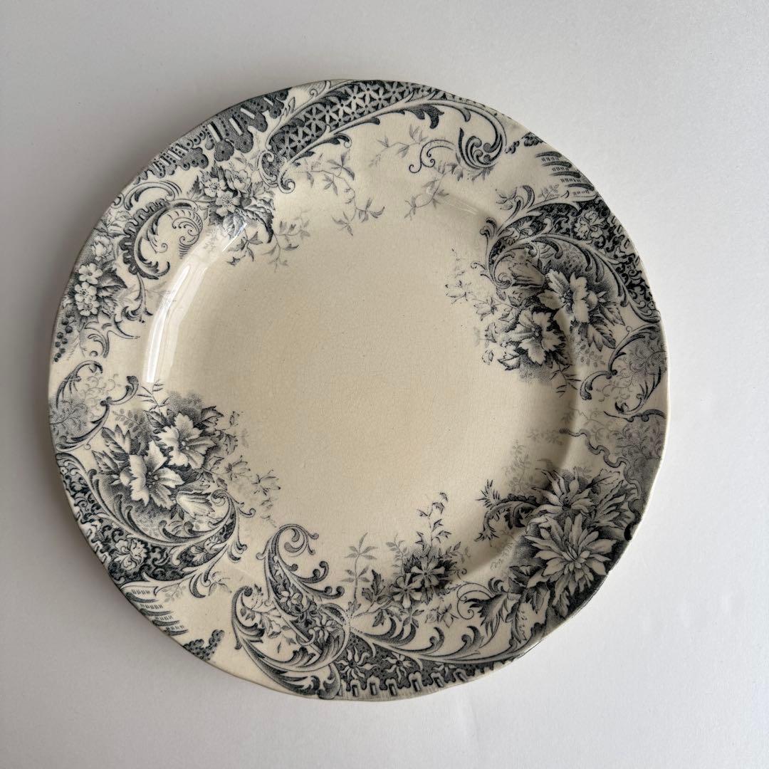 フランスアンティーク　ショワジールロウ　ETRETAT ディナープレート　2枚