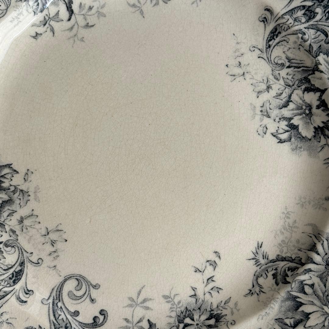 フランスアンティーク　ショワジールロウ　ETRETAT ディナープレート　2枚