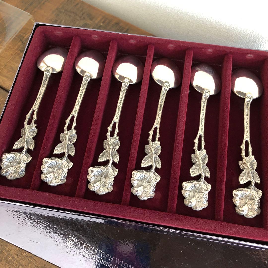 クリストフウィドマン　ヒルデスハイムローズ　スプーン6客　925シルバー　純銀