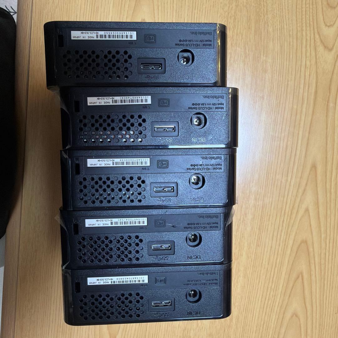 BUFFALO 外付けHDD HD-LC3.OU3-BK