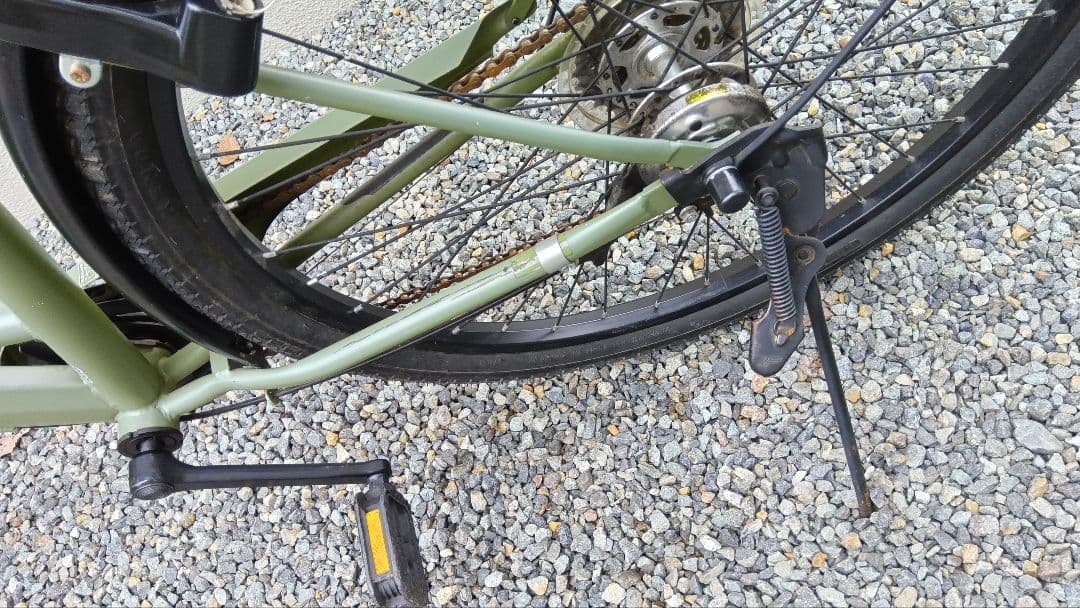 引き取り希望★ネオサージュD マットカーキ 外装6段変速 27型自転車