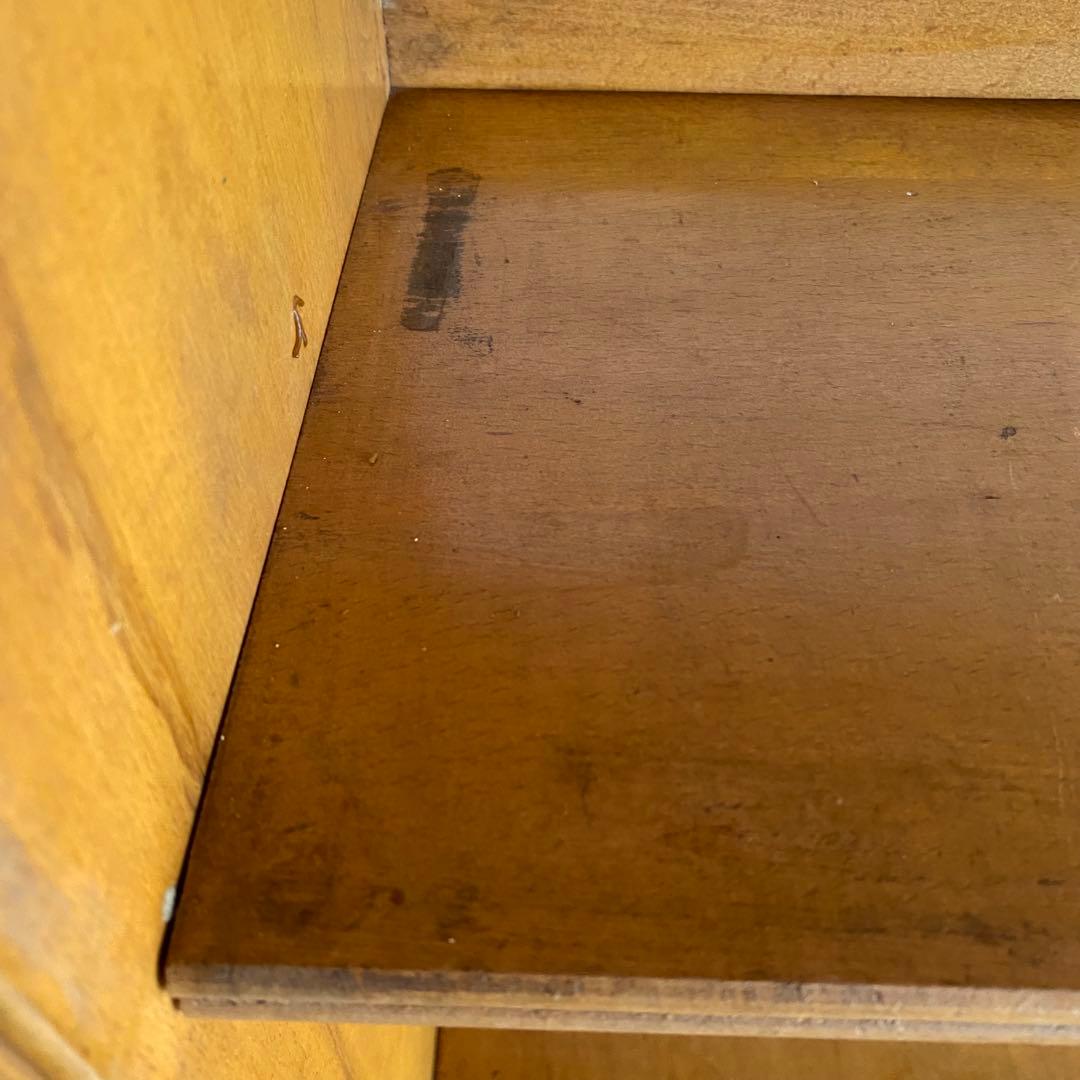 アンティーク オープンラック 本棚 木ネジ式 無垢材 透かし彫り z929