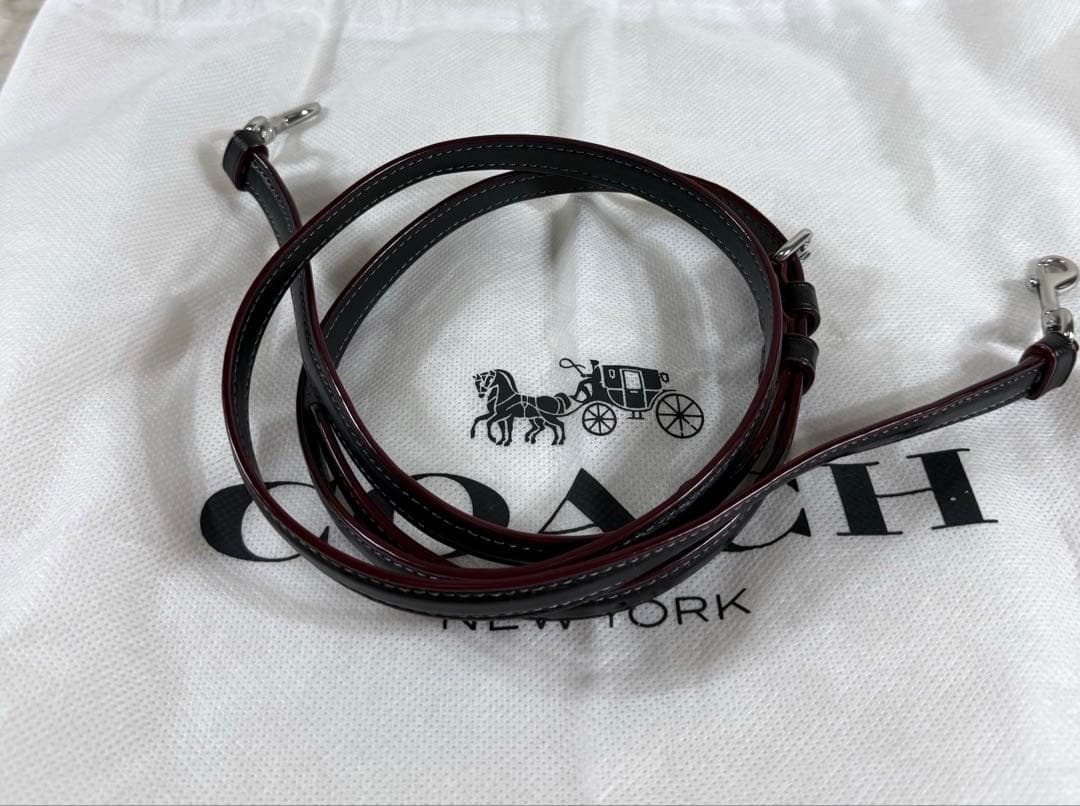 Coach コーチ ブラックデニム ミニボストン ミニローアン