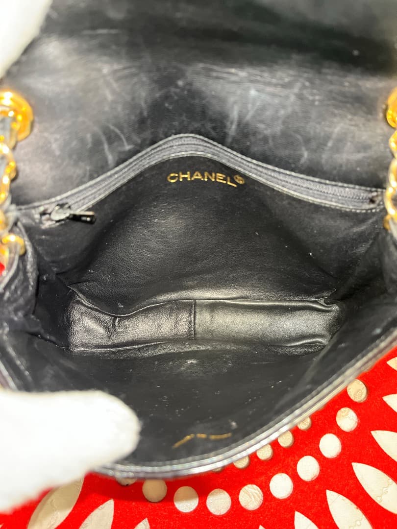 シャネル CHANEL マトラッセ チェーンショルダー ブラック G078