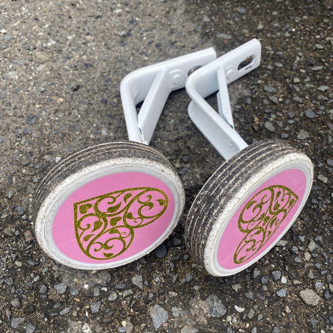 プリンセス　自転車16インチ補助輪付き