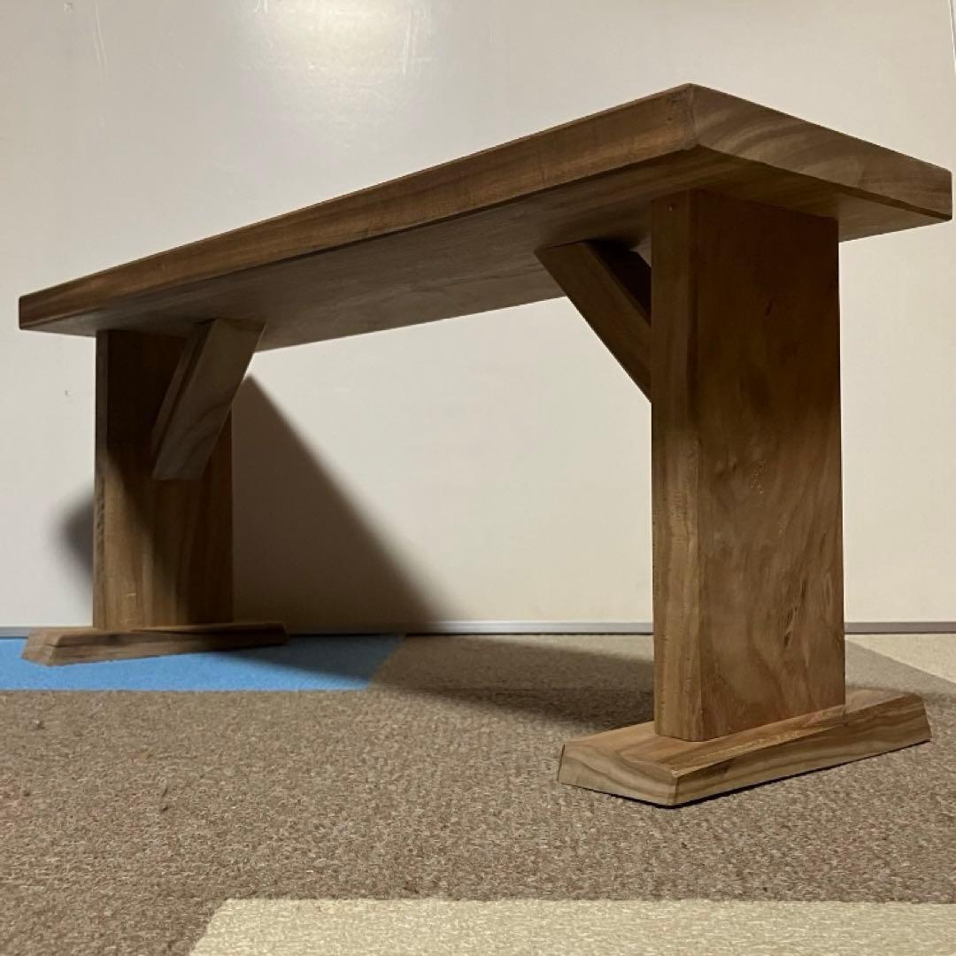 ケヤキのベンチ　一枚モノ