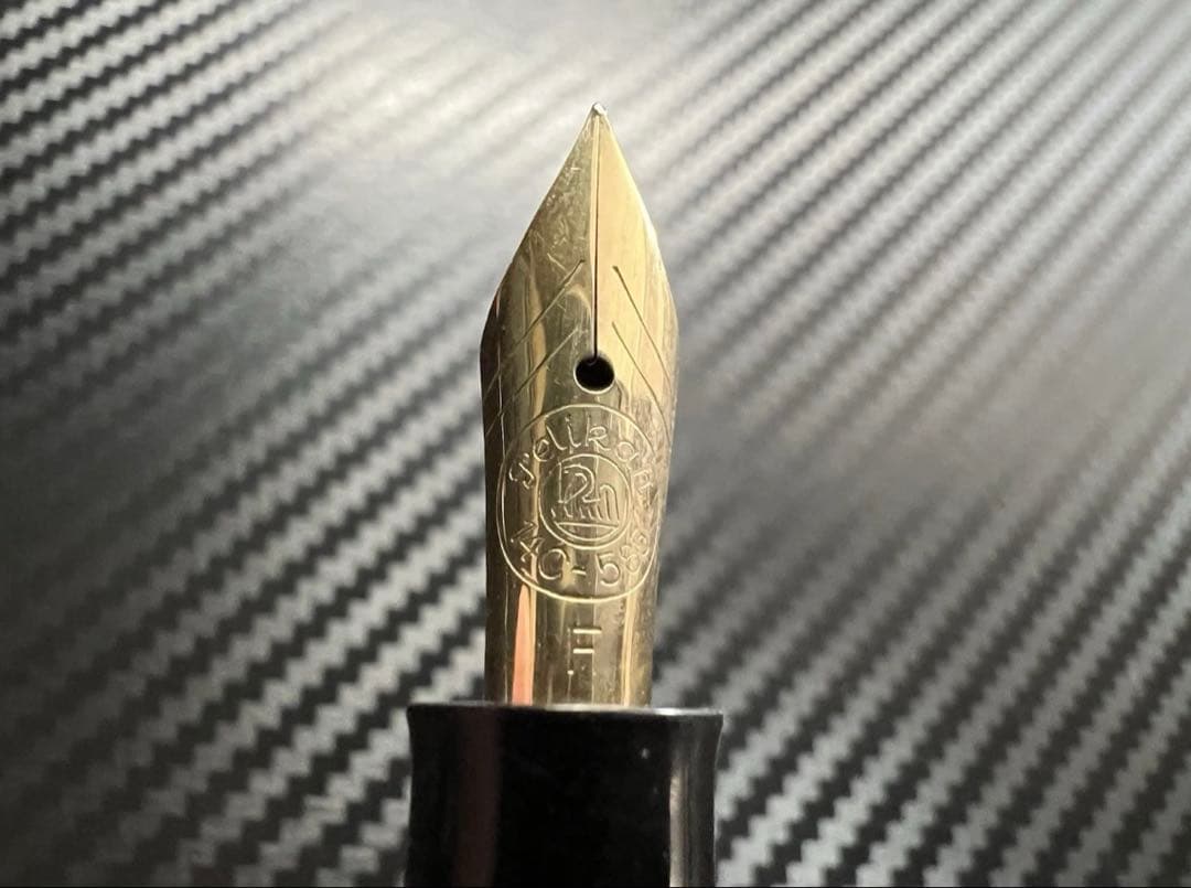 ペリカン 400NN M&K 緑縞 F 細字 万年筆